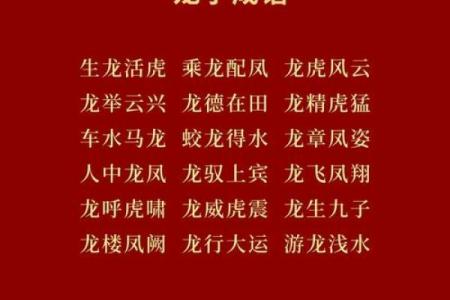 带龙字的四字祝福语