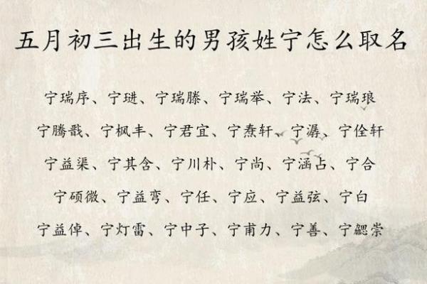2019年4月2号子时出生的男孩如何起名姓名