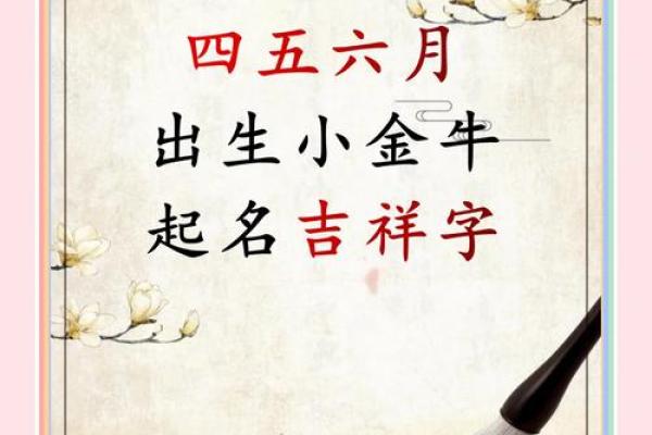 农历四月牛宝宝取名技巧,起名吉祥字分享姓名