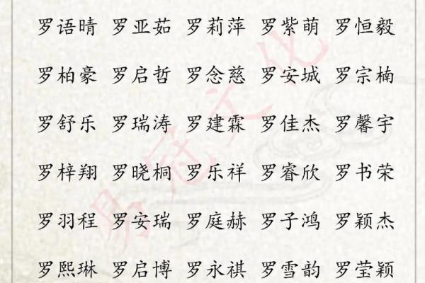 罗姓男孩名字大全-罗姓男孩起名字大全-罗姓名字大全姓名