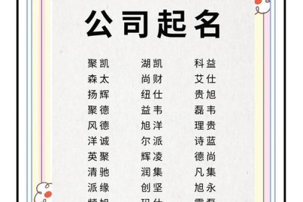如何给公司起名-姓名学姓名
